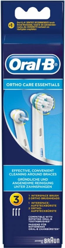 Oral B Oral-B Ortho Care - Opzetborstels - 3 Stuks 10 Oral B Oral-B Ortho Care - Opzetborstels - 3 Stuks - Afbeelding 10