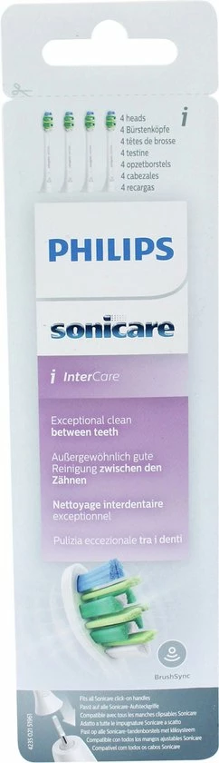 Philips Sonicare InterCare Standaard HX9004/10 - Opzetborstels - 4 Stuks 1 Philips Sonicare InterCare Standaard HX9004/10 - Opzetborstels - 4 Stuks