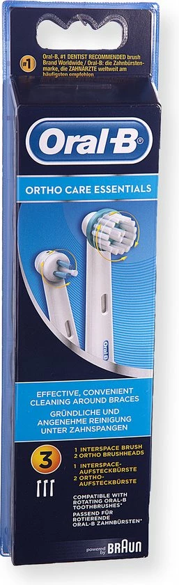Oral B Oral-B Ortho Care - Opzetborstels - 3 Stuks 12 Oral B Oral-B Ortho Care - Opzetborstels - 3 Stuks - Afbeelding 12