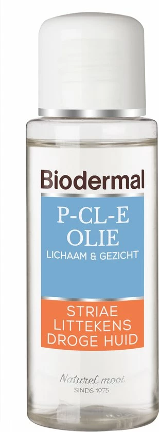 Biodermal P-CL-E Olie - Huidolie - Huidverzorging Voor Striae, Littekens En Droge Huid - Huidolie 75 Ml 1 Biodermal P-CL-E Olie - Huidolie - Huidverzorging Voor Striae, Littekens En Droge Huid - Huidolie 75 Ml