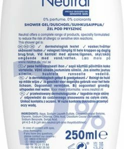 Neutral Sensitive Skin Douchegel - 6 X 250 Ml - Voordeelverpakking -NIVEA Shop 337x840 2