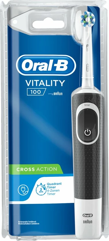 Oral B Oral-B Vitality 100 CrossAction Zwart - Elektrische Tandenborstel 17 Oral B Oral-B Vitality 100 CrossAction Zwart - Elektrische Tandenborstel - Afbeelding 17