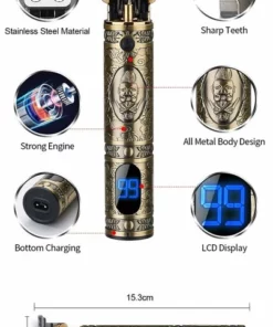 Merkloos Buddha Tondeuse Mannen - 2022 Nieuwste Model - Draadloze Haartrimmer - Geschikt Voor Hoofdhaar/Baardhaar - Trimmer Draadloos - Haarclipper - Scheerapparaat - Goud - Inclusief Oplaadblok En 4 Opzetstukjes -NIVEA Shop 403x840