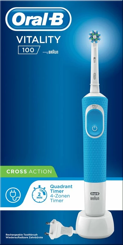Oral B Oral-B Vitality 100 CrossAction - Blauw - Elektrische Tandenborstel 6 Oral B Oral-B Vitality 100 CrossAction - Blauw - Elektrische Tandenborstel - Afbeelding 6