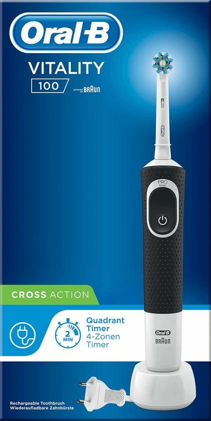 Oral B Oral-B Vitality 100 CrossAction Zwart - Elektrische Tandenborstel 10 Oral B Oral-B Vitality 100 CrossAction Zwart - Elektrische Tandenborstel - Afbeelding 10