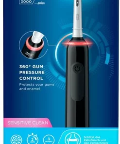 Oral B Oral-B Pro 3 - 3000 - Zwarte - Elektrische Tandenborstel -NIVEA Shop 458x840