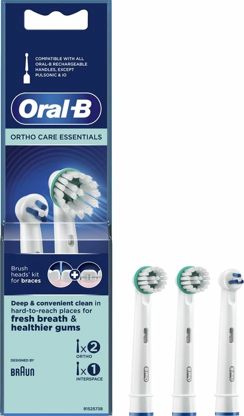 Oral B Oral-B Ortho Care - Opzetborstels - 3 Stuks 15 Oral B Oral-B Ortho Care - Opzetborstels - 3 Stuks - Afbeelding 15