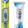 JuliBrite® Tong Gel (50ML) & Tongschraper - Reinigt Witte Tong Aanslag - Tegen Slechte Adem - Met Zink & CPC - Tongreiniger Set - Halitose & Beslagen Tong