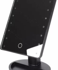 Merkloos Make-Up Spiegel - Zwart- LED Licht - Verlichting - Verlichte Make-Up Spiegel