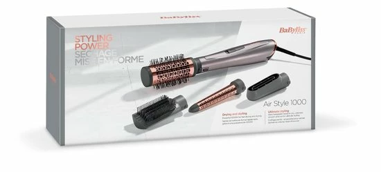 BaByliss Air Style 1000W Föhnborstel AS136E - 4 Opzetstukken (max Ø50mm) - Coolshot 10 BaByliss Air Style 1000W Föhnborstel AS136E - 4 Opzetstukken (max Ø50mm) - Coolshot - Afbeelding 10