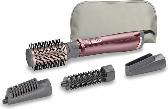 BaByliss Beliss Big Hair 1000W Föhnborstel AS960E - Roterend Met 4 Opzetstukken - 2 Draairichtingen 9 BaByliss Beliss Big Hair 1000W Föhnborstel AS960E - Roterend Met 4 Opzetstukken - 2 Draairichtingen - Afbeelding 9