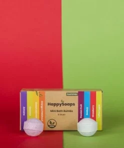 HappySoaps Mini Bath Bombs - Tropical Fruits - 8 Bruisballen In Verschillende Tropische Geuren - 100% Plasticvrij, Vegan & Natuurlijk -NIVEA Shop 550x365 1