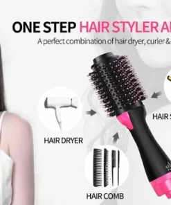 Van Den Brink Retail Föhnborstel 3-in-1 Keramische Magic Hair-Brush - Föhnen Stijlen Krullen - Lang Haar - Roze/zwart -NIVEA Shop 550x369 3