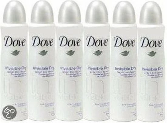 Dove Invisible Dry Anti-transpirant Deodorant - 6 X 150 Ml - Voordeelverpakking 9 Dove Invisible Dry Anti-transpirant Deodorant - 6 X 150 Ml - Voordeelverpakking - Afbeelding 9
