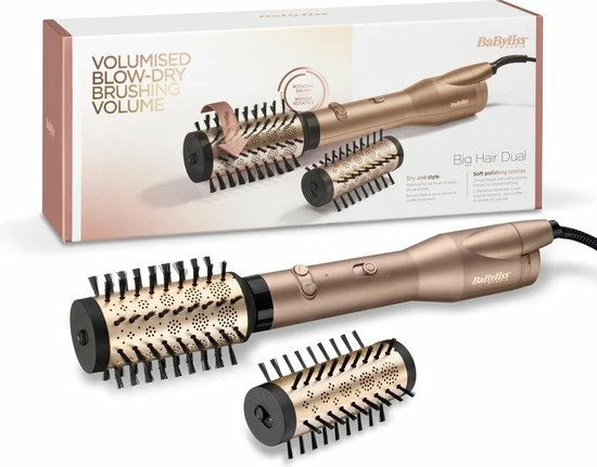 BaByliss Big Hair Dual Föhnborstel AS952E - Roterend Met 2 Draairichtingen - Coolshot 7 BaByliss Big Hair Dual Föhnborstel AS952E - Roterend Met 2 Draairichtingen - Coolshot - Afbeelding 7
