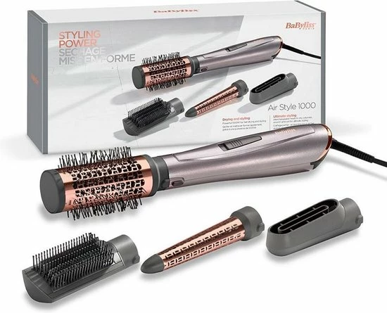 BaByliss Air Style 1000W Föhnborstel AS136E - 4 Opzetstukken (max Ø50mm) - Coolshot 12 BaByliss Air Style 1000W Föhnborstel AS136E - 4 Opzetstukken (max Ø50mm) - Coolshot - Afbeelding 12