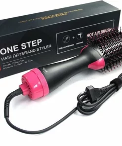 Van Den Brink Retail Föhnborstel 3-in-1 Keramische Magic Hair-Brush - Föhnen Stijlen Krullen - Lang Haar - Roze/zwart -NIVEA Shop 550x447 5