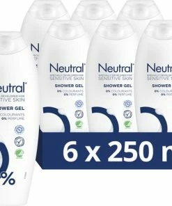 Neutral Sensitive Skin Douchegel - 6 X 250 Ml - Voordeelverpakking