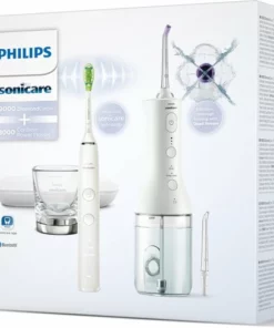Philips Sonicare 9000 Diamond Clean Wit (HX9911/27) + Power Flosser 3000 Monddouche Wit (HX3806/31) - Elektrische Tandenborstel En Flosapparaat -NIVEA Shop 550x489 2