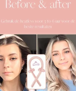 Heatless Curls- Heatless Hair Curls- Haarrollers- Krullen Zonder Hitte-persoonlijke Verzorging- Heatless Curls Met Scrunchies En Haarclip-roze -NIVEA Shop 550x496