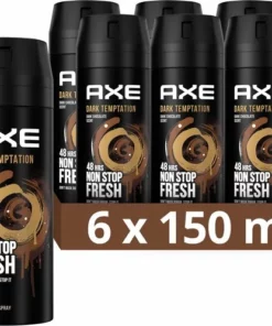 Axe Dark Temptation Bodyspray Deodorant - 6 X 150ml - Voordeelverpakking