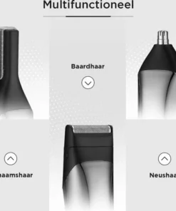 V-Goods Professionele 6 In 1 Baardtrimmer Voor Mannen/Heren - Inclusief 5 Opzetstukken + Houder - Neustrimmer - Oortrimmer - Bodygroomer - 100% Waterdicht - Tondeuse -NIVEA Shop 550x500 3