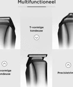 V-Goods Professionele 6 In 1 Baardtrimmer Voor Mannen/Heren - Inclusief 5 Opzetstukken + Houder - Neustrimmer - Oortrimmer - Bodygroomer - 100% Waterdicht - Tondeuse -NIVEA Shop 550x500 4