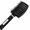 Dermarolling Anti Klit Haar Borstel | Ontwarrende Nylon Borstel | Professionele Haar Borstel | Haardroger | Verzorging | Borstel | Brush | Geschikt Voor Alle Haartypes | Massage Borstel | Kappers Borstel | Haargroei | Hoge Kwaliteit | Zwart