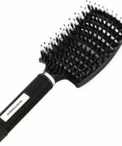 Dermarolling Anti Klit Haar Borstel | Ontwarrende Nylon Borstel | Professionele Haar Borstel | Haardroger | Verzorging | Borstel | Brush | Geschikt Voor Alle Haartypes | Massage Borstel | Kappers Borstel | Haargroei | Hoge Kwaliteit | Zwart