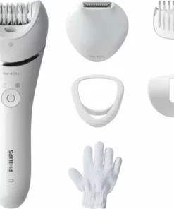 Philips Series 8000 BRE715/00 - Wet & Dry - Epilator - Wit