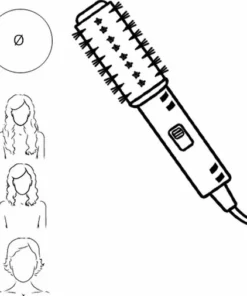 AGERMANN 4-in-1 Föhnborstel - Keramische Magic Brush - Lang/Kort/Stijl/Krullen - 1200W - Wit -NIVEA Shop 550x506 4