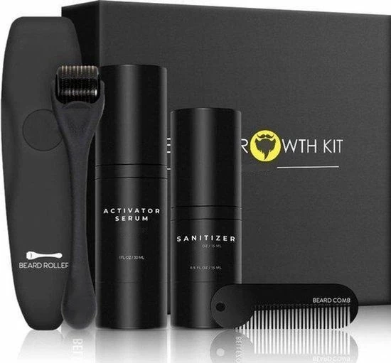 Hozard® Baardgroei Kit Met Dermaroller - Baardolie- Cadeau Voor Mannen - Baardgroei Stimuleren - Baard Serum - Baardgroei Olie - Derma Roller - Verzorg Set - Baard Verzorging - Giftset - Baardroller 1 Hozard® Baardgroei Kit Met Dermaroller - Baardolie- Cadeau Voor Mannen - Baardgroei Stimuleren - Baard Serum - Baardgroei Olie - Derma Roller - Verzorg Set - Baard Verzorging - Giftset - Baardroller