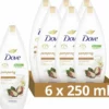 Dove Pampering Sheabutter & Vanille Douchegel - 6 X 250 Ml - Voordeelverpakking