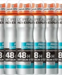 L’Oréal Paris Men Expert Fresh Extreme 48H Deodorant Spray - 6 X 150 Ml - Voordeelverpakking -NIVEA Shop 550x516