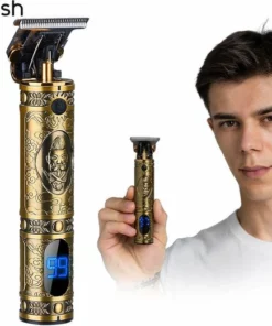 Arash® Tondeuse Mannen - 2022 Nieuwste Model - Draadloze Haartrimmer - Geschikt Voor Hoofdhaar/Baardhaar - Trimmer Draadloos - Scheerapparaat - Goud - Inclusief Oplaadblok En 4 Opzetstukjes -NIVEA Shop 550x523 2