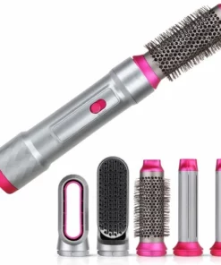 Niceey Föhnborstel - 5-in-1 Set - Stijlborstel - Multistyler Airwrap - Krultang Met Opzetstukken - Haardroger Met Borstel - Krulborstel - Haarborstel