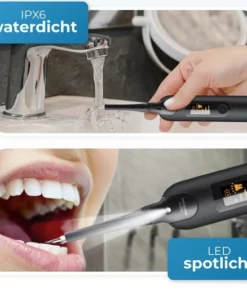 V-Goods Professionele Tandsteen Verwijderaar - 5 Standen - Inclusief Tandarts Set - Met 3 Opzetstukken - Elektrisch - Tandplak -NIVEA Shop 550x525