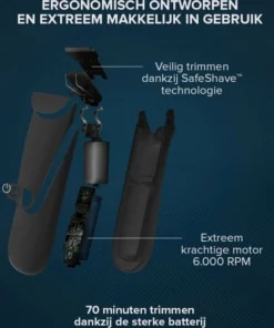 BALZY ManMower 3.0 - Trimmer - Scheerapparaat - Haartrimmer - Bodygroomer - SafeShave Technologie - Waterdicht - Veilig Scheren - Oplaadbaar -NIVEA Shop 550x530 13