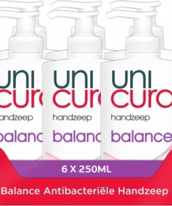 Unicura Balans Antibacteriële Vloeibare Handzeep - 6 X 250 Ml - Voordeelverpakking