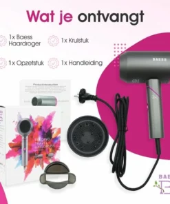 BAESS Föhn Met Diffuser - Haardroger Inklapbaar - Ionische Föhn - 3 Standen - Reis Fohn - Mannen & Vrouwen 14 BAESS Föhn Met Diffuser - Haardroger Inklapbaar - Ionische Föhn - 3 Standen - Reis Fohn - Mannen & Vrouwen -NIVEA Shop 550x537 7