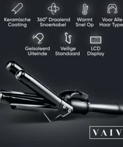VAIVE Professionele Wafeltang 25mm – Signature Curls Edition – Waver – Golvenkrultang – Wave Krultang – Beach Waves -NIVEA Shop 550x540 3