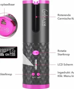 CURLGLAM® Automatische Krultang - Draadloos - USB Oplaadbaar -NIVEA Shop 550x542 4