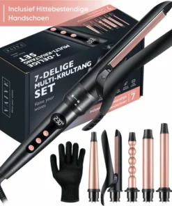 VAIVE 6-in-1 Stijltang & Krultang Met Opzetstukken - Haarkruller - Curling Iron -NIVEA Shop 550x543 1