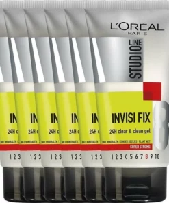 L’Oréal Paris L'Oréal Paris Studio Line Invisi Fix 24H Clear & Clean Gel - Super Strong - 6 X 150 Ml - Voordeelverpakking -NIVEA Shop 550x543 2