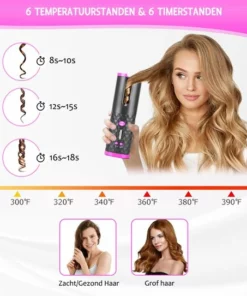 Automatische Krultang - Inclusief Gratis Borstel, 2 Haarclipjes, Kam En Reisetui - Draadloze Haarkruller- Rock&Rose -NIVEA Shop 550x543 5
