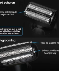 Beeperfect® 5 In 1 Baardtrimmer Voor Mannen - Incl. 5 Opzetstukken - Trimmer - Bodygroomer - Neus En Oor - 0.5-10MM - Gratis Baardkam -NIVEA Shop 550x543 7