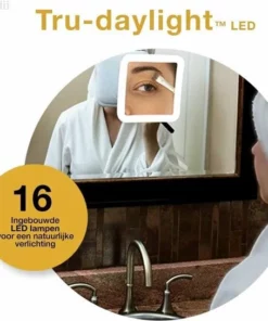 Melodii ML10X - Make Up Spiegel Met LED Verlichting - Scheerspiegel - 10x Vergroting - Met Tru-Daylight Verlichting - Voor Hem En Voor Haar -NIVEA Shop 550x544 7