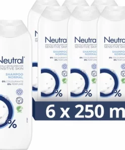 Neutral 0% Parfumvrij Shampoo - 6 X 250 Ml - Voordeelverpakking
