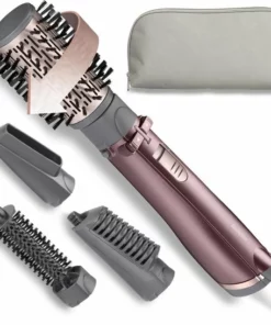 BaByliss Beliss Big Hair 1000W Föhnborstel AS960E - Roterend Met 4 Opzetstukken - 2 Draairichtingen