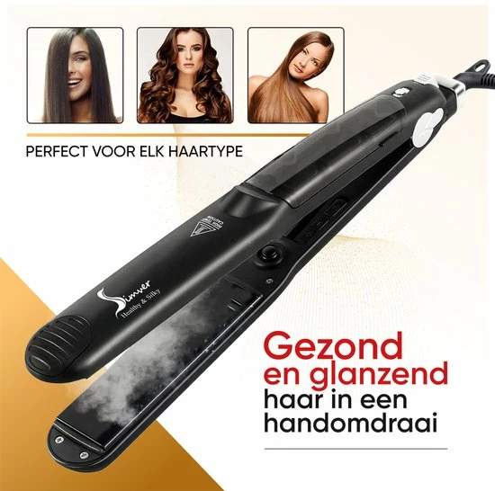 Simver Professionele Steampod 3.0 - Professionele Stoom Stijltang - Stijltang - Krultang - Cadeautip - Kerstcadeau 12 Simver Professionele Steampod 3.0 - Professionele Stoom Stijltang - Stijltang - Krultang - Cadeautip - Kerstcadeau - Afbeelding 12